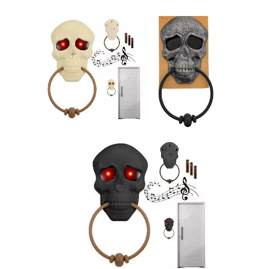 Timbre Para Puerta Halloween Con Luz y Sonido