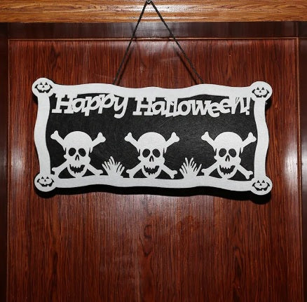 Colgante Para Puerta Halloween Calavera