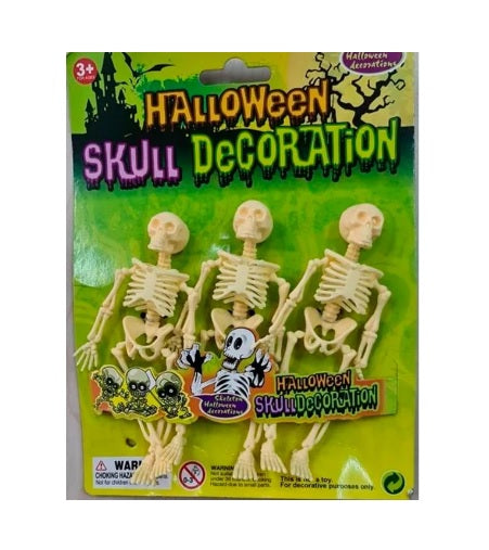 Set 3 Esqueletos Decoración