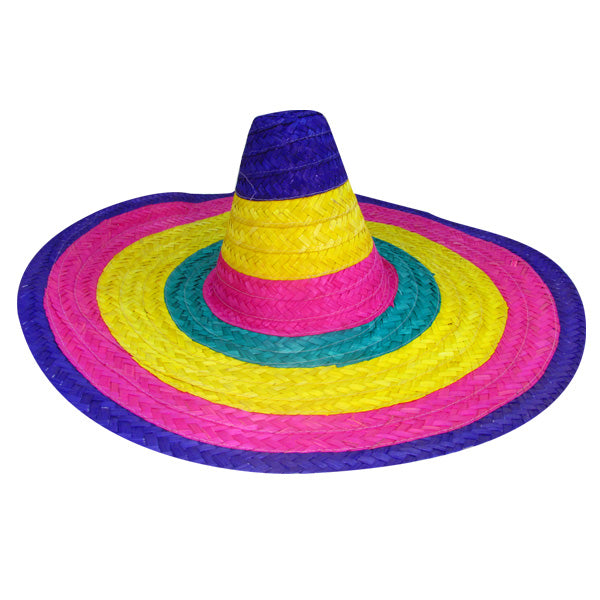 Sombrero Mexicano Paja Colores - Gorros y Sombreros