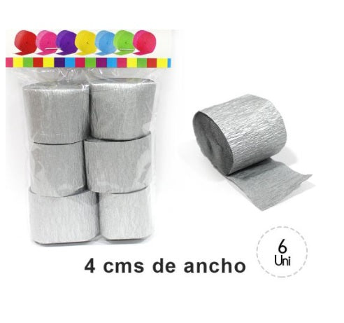 Festón Plata x6