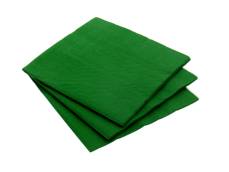 Servilleta Lisa Verde 17X17 Cm X 20