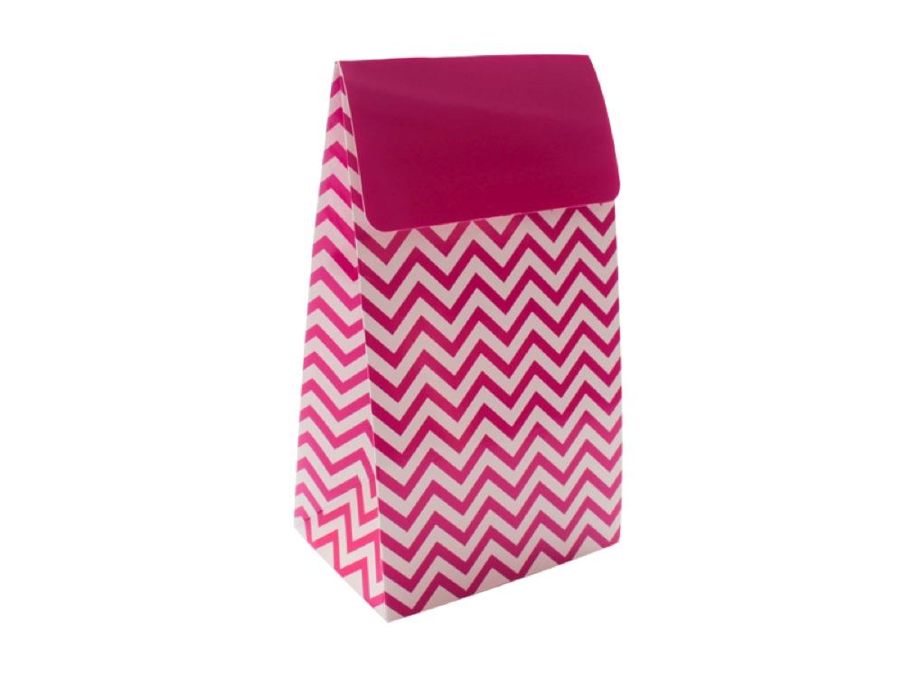 Cajita Sorpresa Chevron X 12 Fucsia - Airy - Carnaval Online