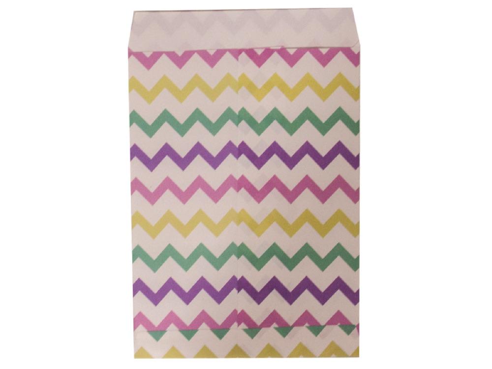 Bolsa Papel Chevron Pastel X 10 - Airy - Carnaval Online