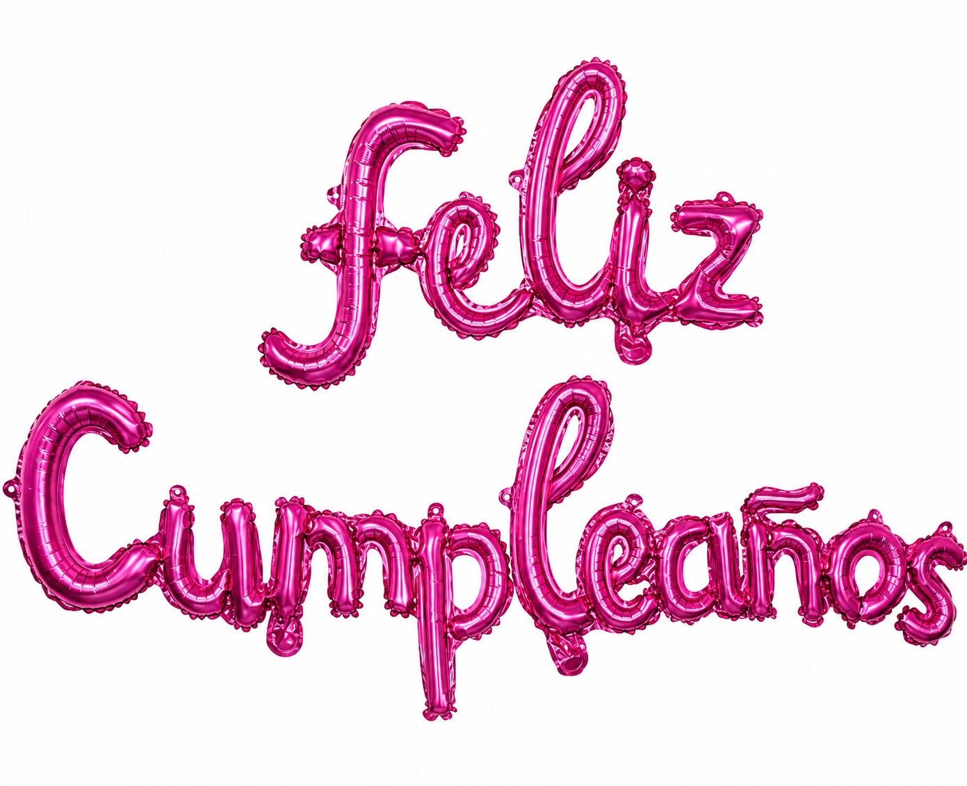 GLOBO MYLAR F.C. MANUSCRITO FUCSIA
