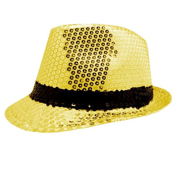 Sombrero premium Gangster lentejuelas