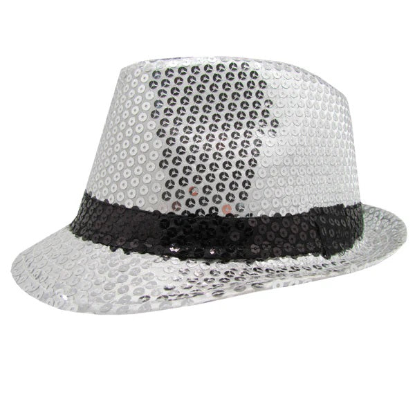 Sombrero premium Gangster lentejuelas