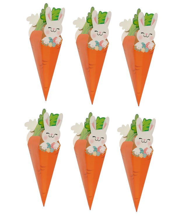 PACK 6 CAJAS SORPRESA ZANAHORIA CARTON 35 cm