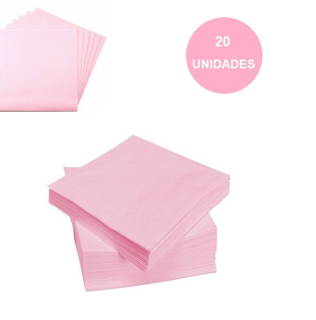 Servilletas Rosadas x 20 unidades