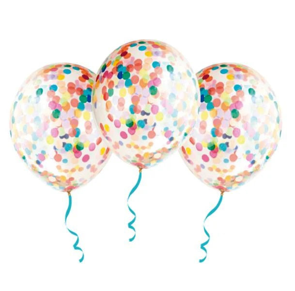 Globo Confetti 12" x 6 unidades