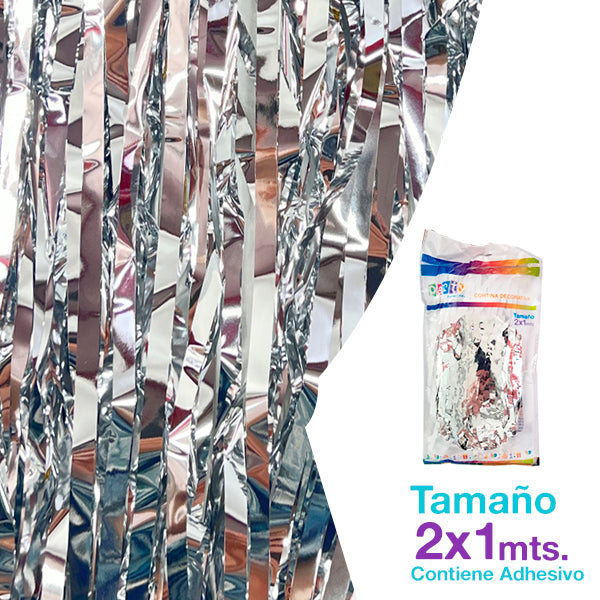 Cortina Metal 100X200 Plata (X)