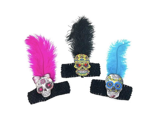 Cintillos Catrina elasticado Fiesta Mexicana