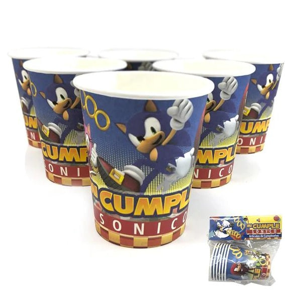 vasos sonic x 6