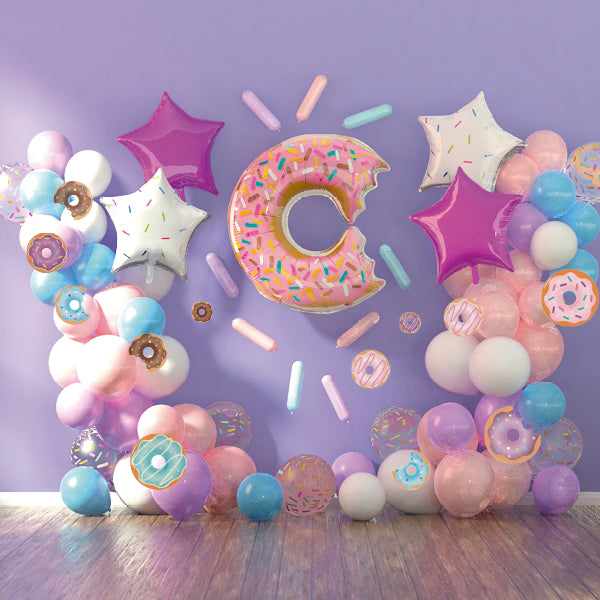 Globo Mylar/Latex Donut 85 Pzas. - Globos