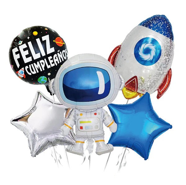 GLOBO MYLAR ESPACIAL 5 PIEZAS