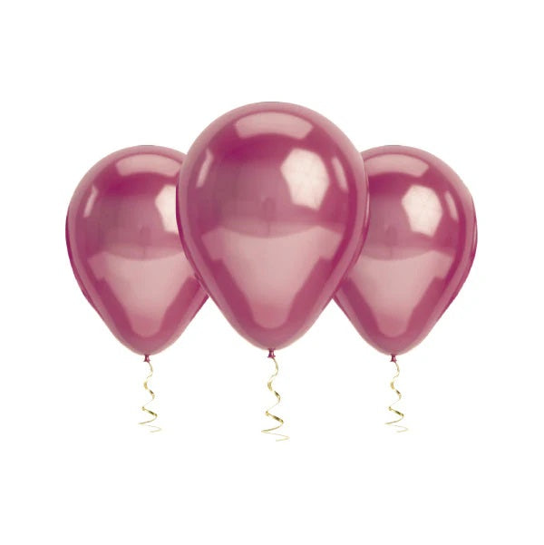 Globos Metalizados Fucsia 12" x 25unidades