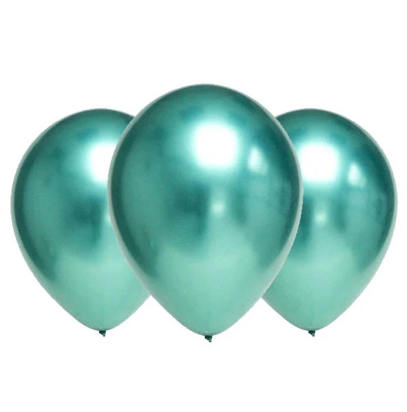 Globo Metalizado Verde 12" X 25 unidades