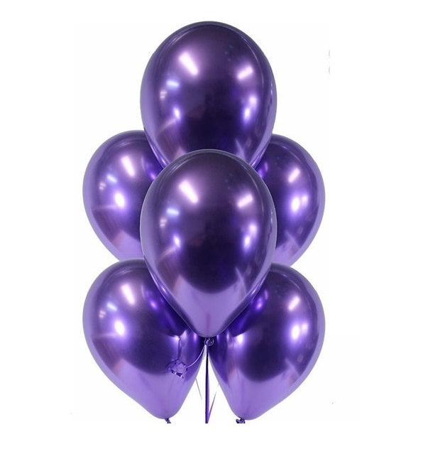 Globos Metalizados Violeta 12" 25 unidades
