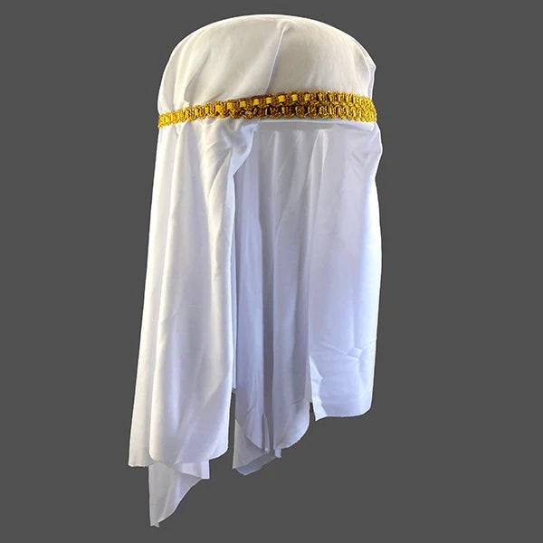 Gorro Tela Jeque Árabe Blanco