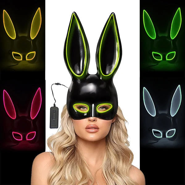 Mascara neon orejas de conejo / a