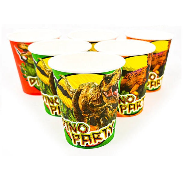 Vasos Polipapel Dino Jurasico x 6 unidades.