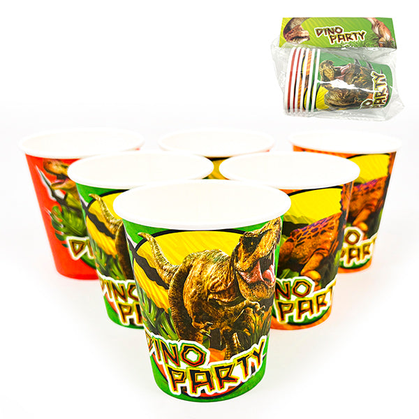Vasos Polipapel Dino Jurasico x 6 unidades. - Vajilla y Mesa