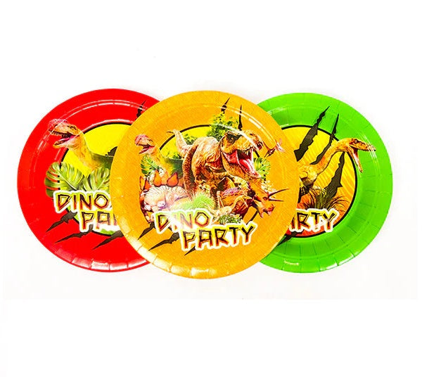 Platos Dino Jurasico x 6 unidades
