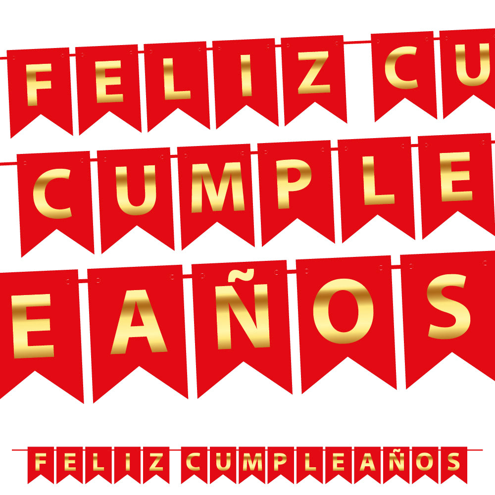 BANNER F.C. 17x12 ROJO - Decoración