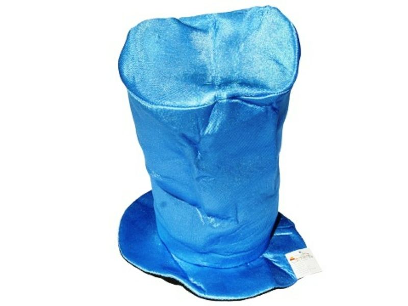 Gorro Alto Colores Liso Azul