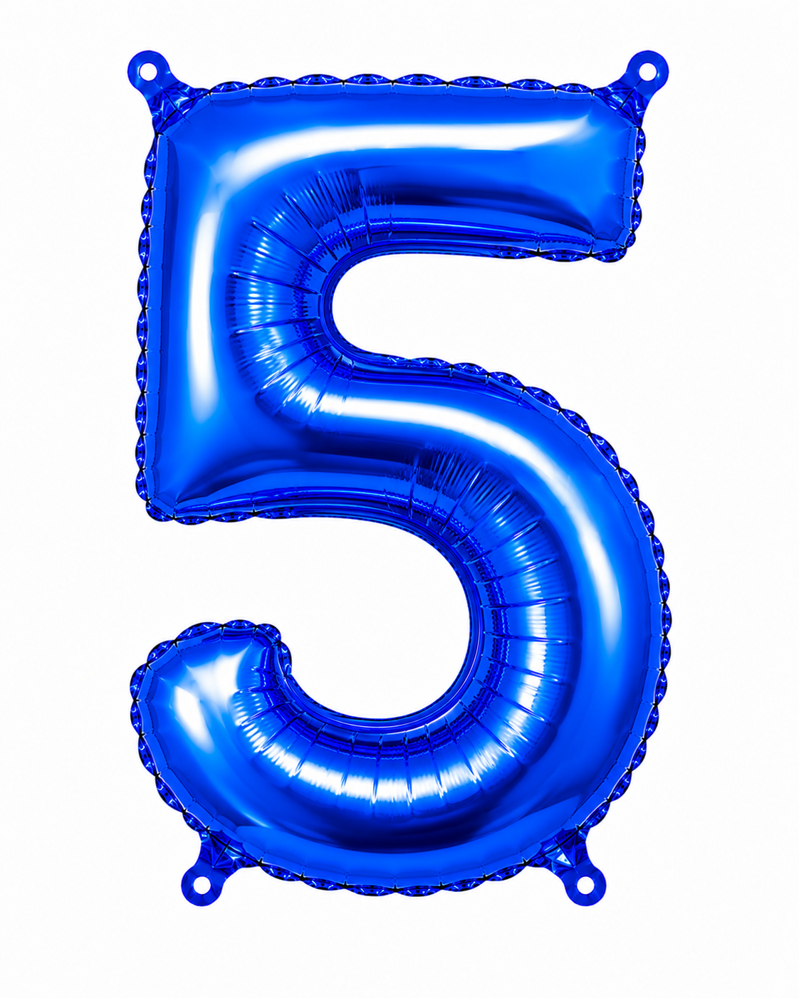 GLOBO DE NUMERO 5 AZUL DE 32"
