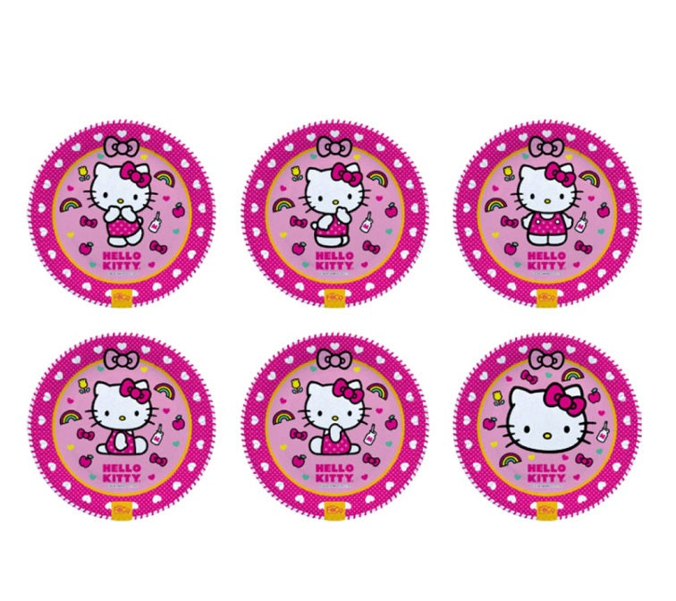 PLATOS REDONDO HELLO KITTY X6UNI