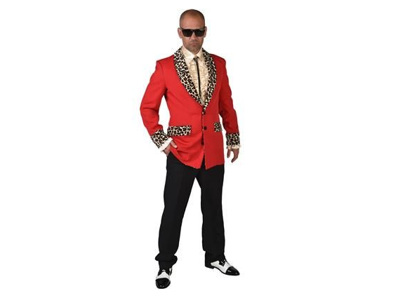 Chaqueta Años 50 Leopardo Rojo - Don Cotillón