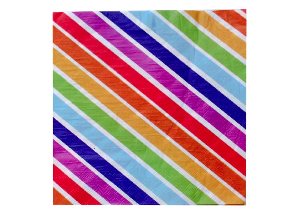 Servilletas Arcoiris X 12 - Airy - Carnaval Online