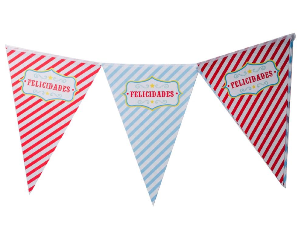 Banderines Circo X 10 - Airy - Carnaval Online