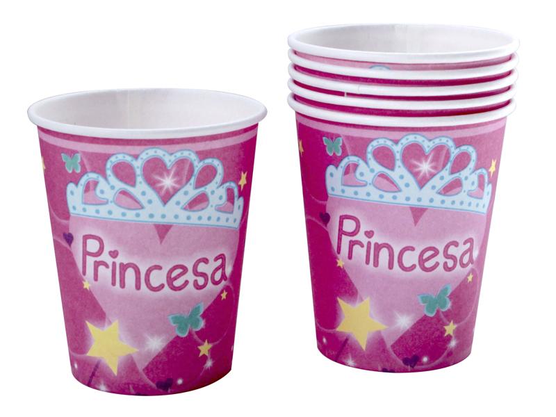 Vasos Princesa X 6 - Airy - Carnaval Online