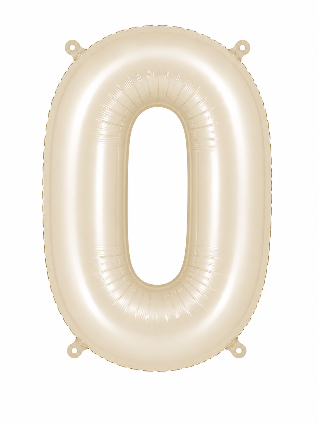 NUMERO DE GLOBO 0 BEIGE 32"
