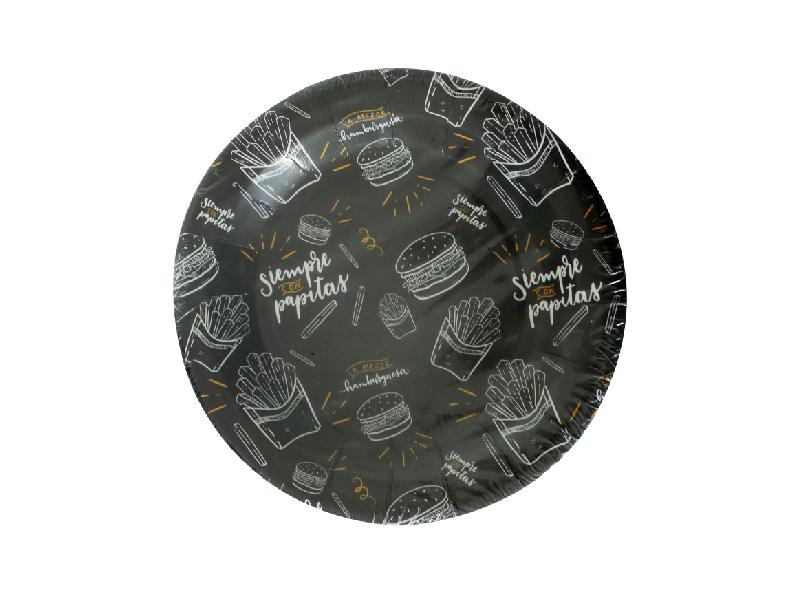 Plato Hamburguesas X 10