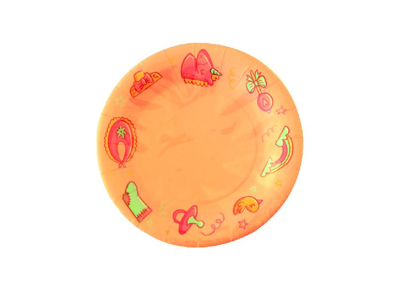 Plato Baby Shower Rosado X 10