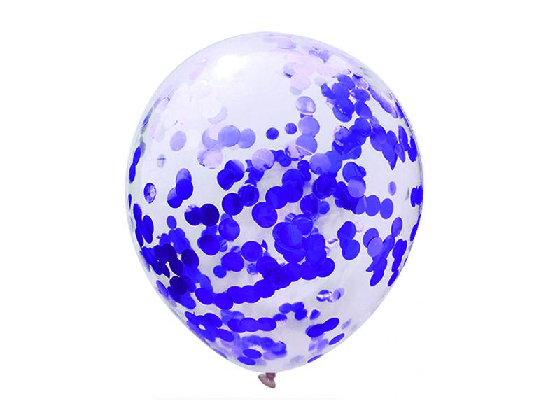 Globo 12 Confetti Morado X12 Uni