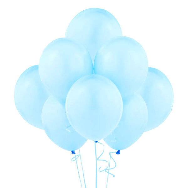 Globos Celeste Pastel X 12 Unds - Globos