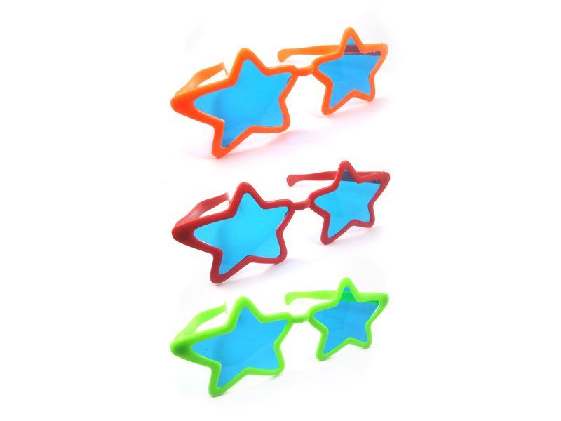 Pack De Anteojos Fluor De Estrella Gigante X 5Unds