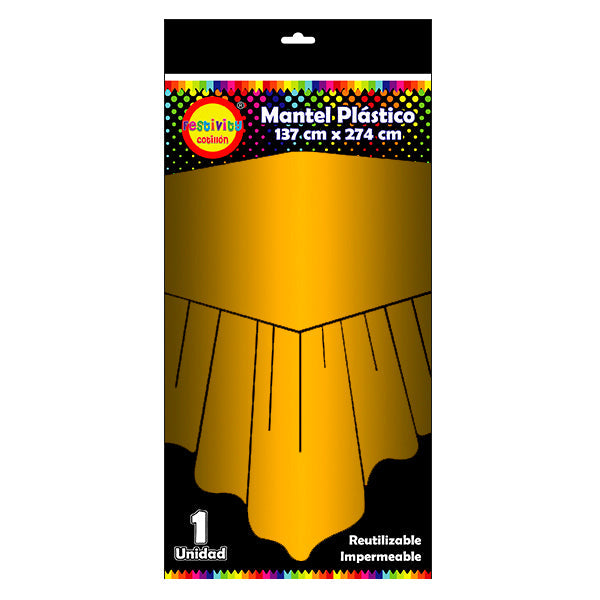 Mantel Reutilizable Dorado X 1 Und