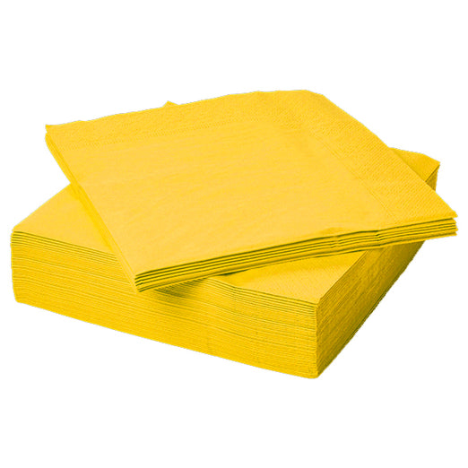 Servilleta Lisa Amarilla 17X17 Cm X 20