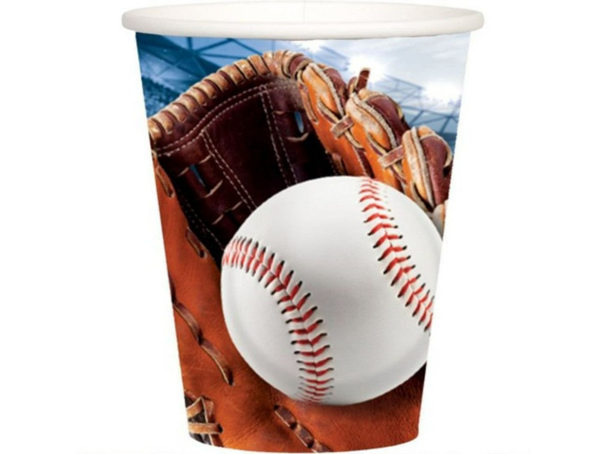 Vasos Cumple Beisbol 266 Ml 8 Pcs