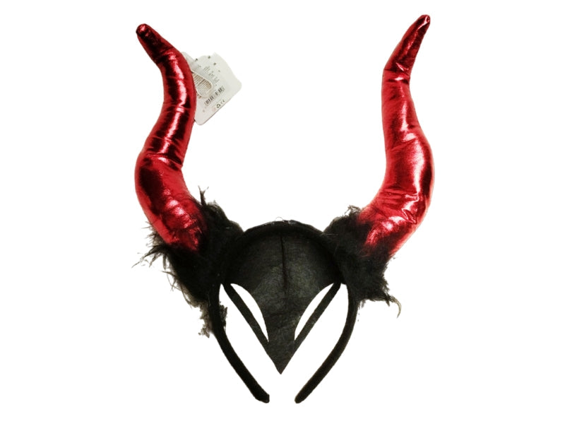 CINTILLO CUERNOS ROJOS GRANDES