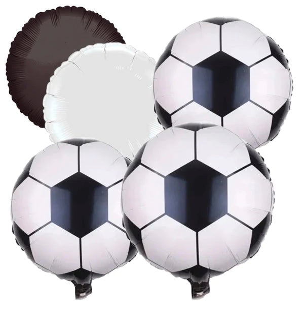 Set 5 globos futbol foil r18 – Don Cotillón