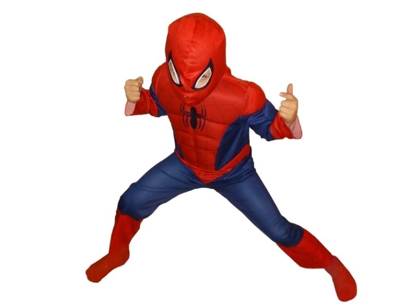 DISFRAZ DELUXE CON MUSCULOS 6 - 7 AÑOS SPIDERMAN MARVEL