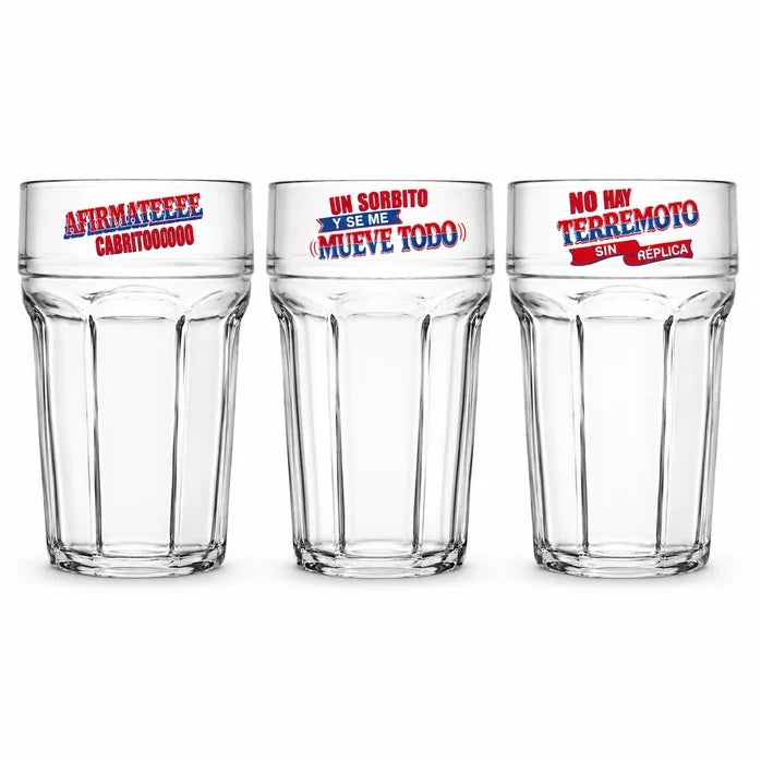 Vaso Terremoto 3 unidades