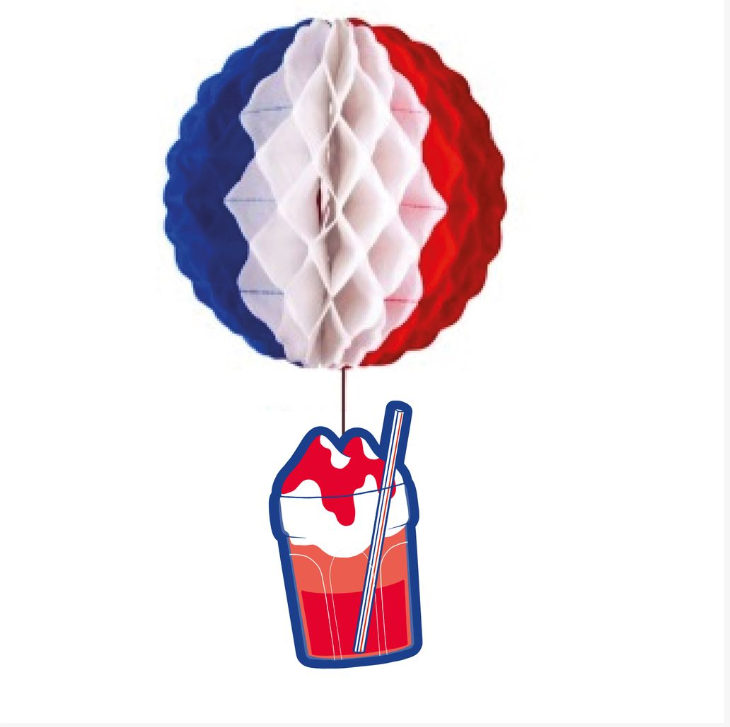 Decoración Colgante de Papel Terremoto