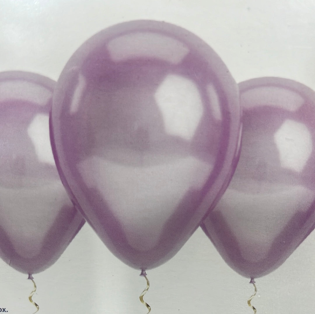 Globos Cromados lila R-9 x 25 unidades.